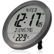 KIENZLE Funkuhr mit Innentemperatur anthrazit