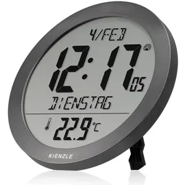 KIENZLE Funkuhr mit Innentemperatur anthrazit