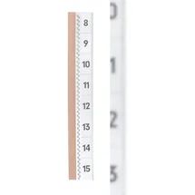 Durable Tabfix 200 mm 2-zeilig Transparent 5 St.