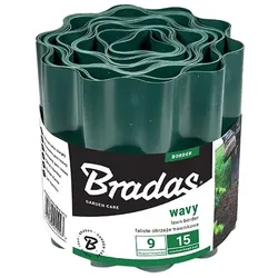 Rasenkante Beeteinfassung 9m/15cm grün BRADAS 1093