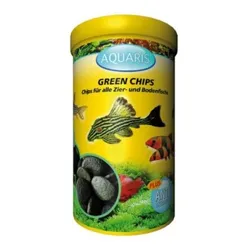 AQUARIS Aquarium Fischfutter für Welse - Green Chips - 125g / 250ml