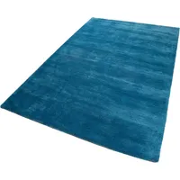 Teppich ESPRIT "Loft" Teppiche Gr. B/L: 120 cm x 170 cm, 20 mm, 1 St., blau (petrol, blau) Esszimmerteppiche Wohnzimmer, große Farbauswahl, sehr weicher Flor, dicht gewebt, robust