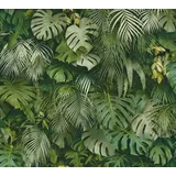 A.S. Création Vliestapete Dschungelmotiv 0,26 x 10 m 372802 Gold/Grün/Weiß