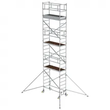 Günzburger MUNK Aluminium-Rollgerüst mit Ausleger Plattformhöhe 6,35 m - 154646