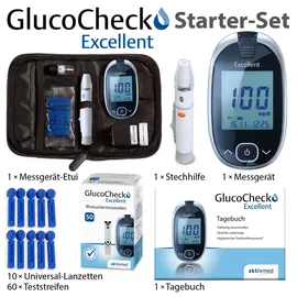 GlucoCheck Excellent (mg/dl) inkl. 60 Teststreifen 1 St Set