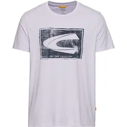 Print-Shirt, mit Print und aus reiner Baumwolle, Gr. XL, lavendel, , 90519520-XL