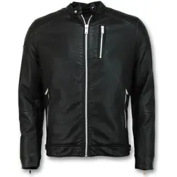 Local Fanatic  Lederjacken Kunstlederjacke Bikerjacke  in Schwarz, EU XXL