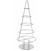 Weihnachtsbaum X-Mas Tree Edelstahl, poliert silber, 120 cm