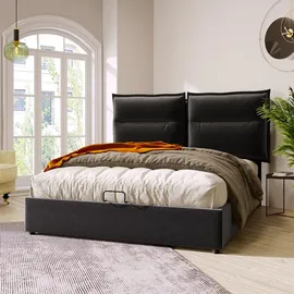 Merax Flieks 140 x 200 cm Schwarz