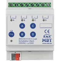 MDT Schaltaktor 4-fach, 4TE REG, 10A AKS-0410.03