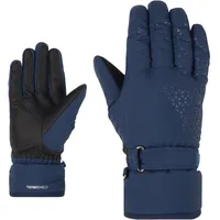 Ziener Damen KISAR Ski-Handschuhe/Wintersport | wasserdicht, PFC frei, Dark