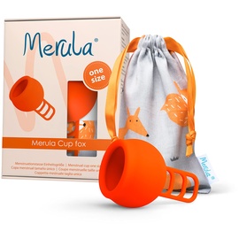 Merula Cup fox (orange) - One size Menstruationstasse aus medizinischem Silikon