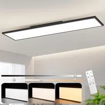 ZMH LEOEU LED Panel 40W 120 x 30 cm schwarz