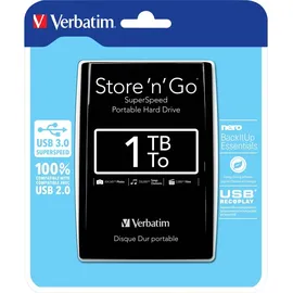 Verbatim Store 'n' Go 1 TB USB 3.0 schwarz 53023