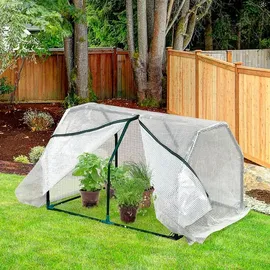 Outsunny Gewächshaus 99L x 71B x 60H cm - weiss
