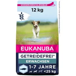 EUKANUBA getreidefrei mit Fisch für kleine und mittelgroße Rassen 12 kg