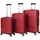 vertical studio Stege Koffer-Set 3-tlg. rot