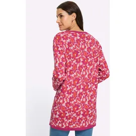 Inspirationen Jacquardstrickjacke Fuchsia-Koralle 36