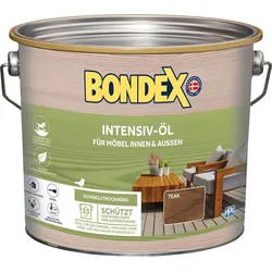 BONDEX Intensiv-Öl, wasserbasiert, beschleunigte Trocknung, 2,5 l, Teak