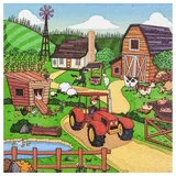Home fashion Lunchservietten „Little Farm 33x33 cm, 3-lagig, Home Fashion®, 20 Stück