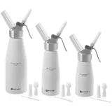 Sahnespender Kitchen Line, weiß, HENDI, Kitchen Line, 0,25L, ⌀80 H: 20 cm + 24 Sahnekapseln (N2O)