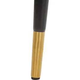 Beliani Barstuhl 2er Set  mit Metallbeinen  rot / schwarz