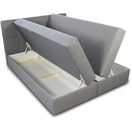 Sofnet Boxbett, Grau, Textil, H3, Rechteckig, 160x200 cm, Schlafzimmer, Betten, Boxspringbetten