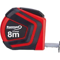 FORMAT Taschenbandmaß Autolock Weiß 8 m x 27 mm