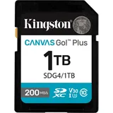 Kingston Canvas Go! Plus Gen4 1TB SDXC Speicherkarte (200 MB/s, C10 UHS-I U3 V30)