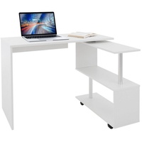 ML-Design Schreibtisch L-förmiger, 150x88x75 cm, Weiß aus MDF
