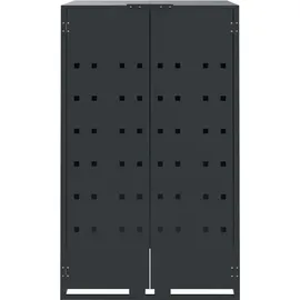 vidaXL Mülltonnenbox 207 x 79 x 117 cm anthrazit