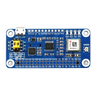 Waveshare MAX-M8Q GNSS HAT for Raspberry Pi with Multi-Constellation Receiver Support and Support Augment Systems Like SBAS QZSS IMES and D-GPS