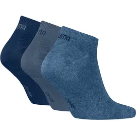 Puma Sneakersocken 3er Pack Blau 39-42