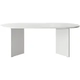 Selsey OVO - Esstisch oval, Weiß, 90x204 cm - Weiß