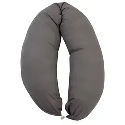 HOBEA-Germany Stillkissen anthrazit + Bezug, 190x38 cm