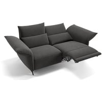 Sofanella 2-Sitzer Stoff Cuneo, Relaxsofa, Designsofa, Designer Couch, Italienisches Sofa, 2er Sofa grau