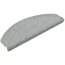 vidaXL Treppenmatten 15 Stk. Hellgrau 65x24x4 cm Vidaxl