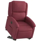 vidaXL Relaxsessel mit Aufstehhilfe Elektrisch Polyester 47 x 99,5 x 75,5 cm Weinrot