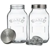 Kilner Fermentier-Set 2 x 1 Liter Glas mit Zubehör