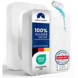 Wasserdichte atmungsaktive Matratzenauflage 180x200 mit Rundumgummizug, Nässeschutz für Kinder, Inkontinenz & Haustiere, waschbar, ohne Knistern