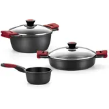 Bra Premiere Topf-Set 5-tlg. 2 x Bratentopf + 2 x Fleischtopf