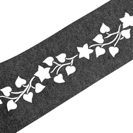 zaun|zu® Sichtschutzstreifen 2,55 m Anthrazitgrau Vlies 2 St.