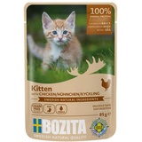 Bozita Häppchen in Soße Kitten 12 x 85 g - Huhn