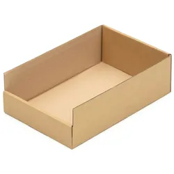 KK Verpackungen 100 Regalkartons 300 x 200 x 100 mm Sortierboxen Lagerboxen Aufbewahrung Wellpappe