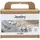 Creativ Company Mini Kreativ Set Schmuck, Ohrringe, Armband und, Halskette im Blumendesign, Beige, Hellbeige, Beige