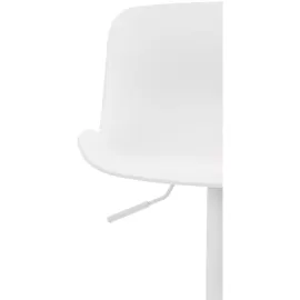 deluke Barhocker, Weiß, Kunststoff, 44x81x44 cm, Esszimmer, Barmöbel, Barhocker