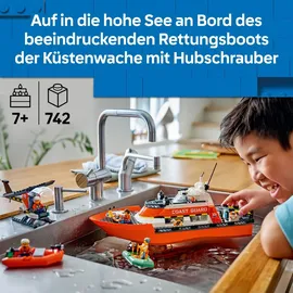LEGO City Rettungsboot der Küstenwache mit Hubschrauber 60504