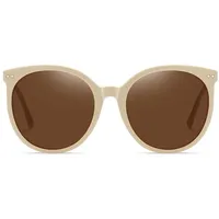 luxuskollektion Damen Retro Polarisierte Runde Sonnenbrille Vintage UV400 Acetat