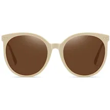 luxuskollektion Damen Retro Polarisierte Runde Sonnenbrille Vintage UV400 Acetat