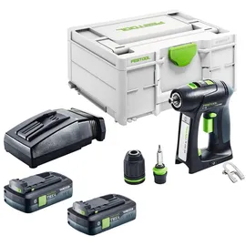 Festool C 18-Basic inkl. 2 x 4,0 Ah + Ladegerät + Systainer